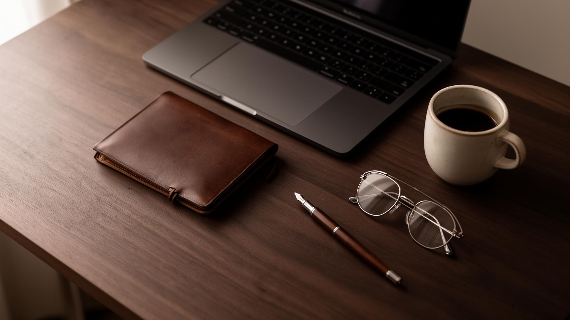 A workspace, ready