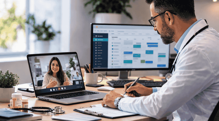 telehealth patient support case study and virtual consultation workflow